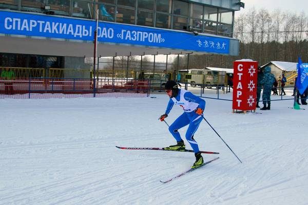 Лыжная гонка. Спортсмены ООО «Газпром добыча Оренбург» на спартакиаде 2010 года в Ижевске